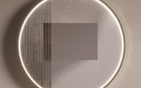 Mirror with demister pad